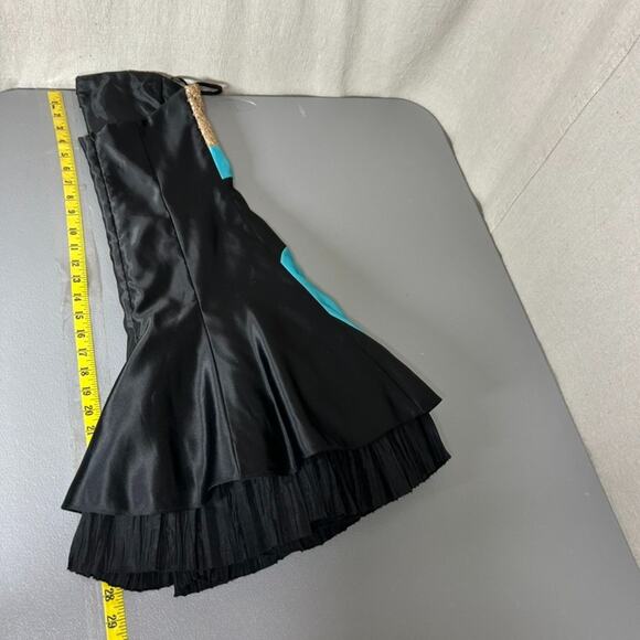 VTG Jessica McClintock x Gunne Sax Mini Dress Size 3 Hoco Sequins Strapless 80s - Picture 12 of 13